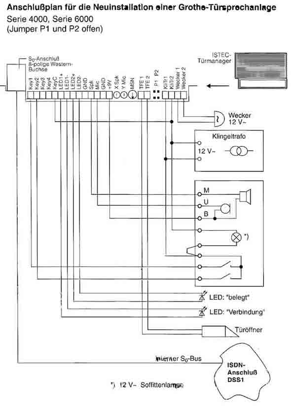Grothe sprechanlage schaltplan